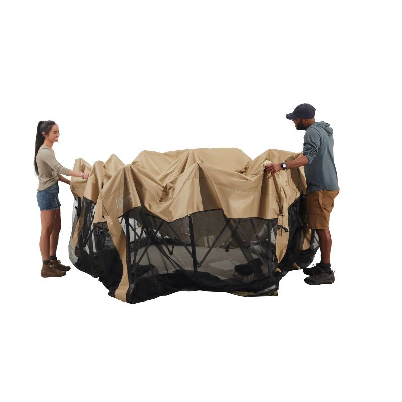 Coleman Back Home 15&#39;x13&#39; Screened Shelter - Tan, 4 of 12