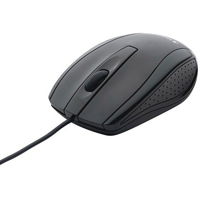 Verbatim Corded Notebook Optical Mouse - Black - Optical - Cable - Glossy Black - USB 2.0 - Notebook, Computer - Scroll Wheel - Symmetrical"