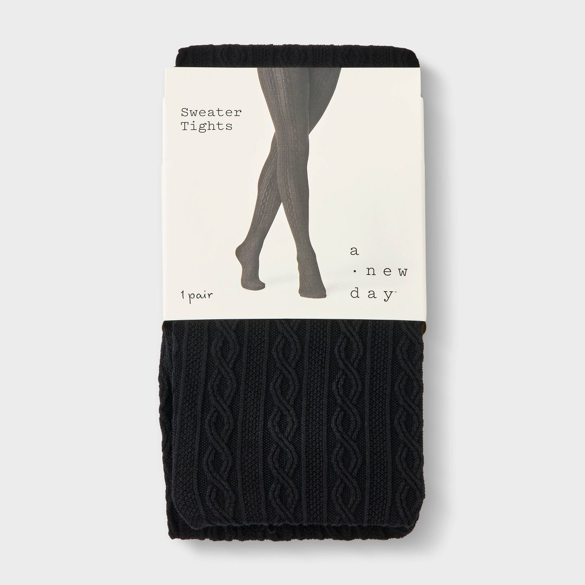 Women's Spaced Cable Sweater Tights - A New Day™