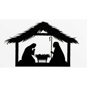 Dicksons Holy Family Silhouette Black 5 x 2.75 Inch Magnet Refrigerator Magnet - 1 of 2