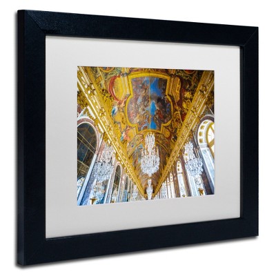 Trademark Fine Art -Yale Gurney 'Versailles Hall Of Windows' Matted Framed Art