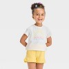 Toddler Girls' Shirt & Shorts Set - Cat & Jack™ - 3 of 4