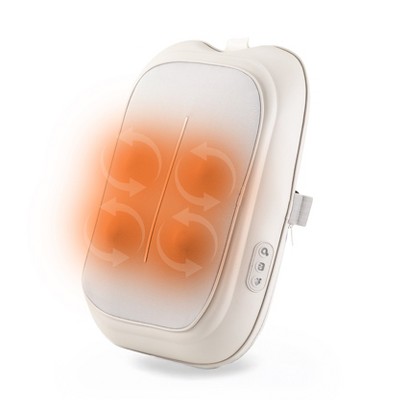 Brookstone Heated Back Massager - Shiatsu Massage for Neck, Shoulders & Back, Ergonomic