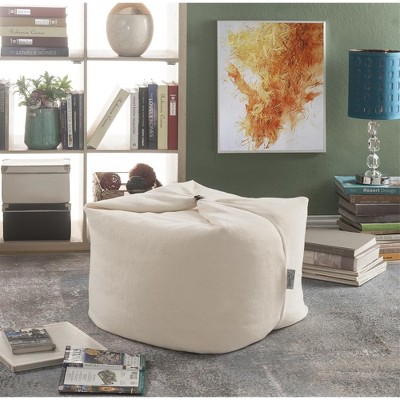 Loungie Magic Pouf 3-in-1 Microplush Ottoman, Bean Bag, Floor Pillow