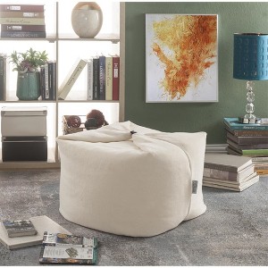Loungie Magic Pouf 3-in-1 Microplush Ottoman, Bean Bag, Floor Pillow - 1 of 4