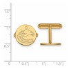 Black Bow Jewelry 14k Yellow Gold Plated Sterling Silver Vancouver Canucks NHL Cuff Links - 2 of 3