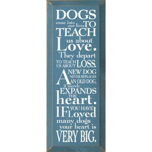 Slickblue Pet Loss Wall Decor – Sentimental Dog Quote Wood Sign – Rustic Home Accent for Dog Owners 7x18, Color Options - 1 of 3