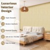 Wood Slat Wall Panel – Tech Veneer MDF with PET Felt Backing, Flat Decorative Sound-Absorbing Panel for Studio, Living Room, Piano Room - 3 of 4