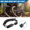 Unique Bargains Adjustable Bike Chain Lock Black 1 Pc - 2 of 4