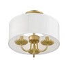 Livex Lighting Brookdale 3 - Light Semi-Flush Mount in  Soft Gold - 4 of 4