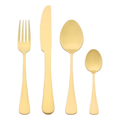REGALWOVEN Stainless Steel Durable Rust-Proof Corrosion Resistant Flatware Set 24 Pcs 1 Set