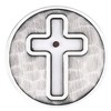 Dicksons PS-203 Mustard Seed Faith Brushed Silver Tone 1 Inch Diameter Zinc Alloy Double Sided Pocket Stone - 2 of 2