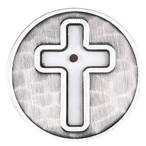 Dicksons PSC-203A Mustard Seed Faith Brushed Silver Tone 1 Inch Diameter Zinc Alloy Double Sided Pocket Stone - 1 of 1