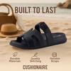 CUSHIONAIRE Orbit Waterproof EVA Womens Sandals -Comfortable Summer Slip On Slides for Women with Adjustable Buckle Strap - 2 of 4