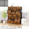 15 Drawers Dressers, Chest of Drawers with Wood Tabletop, Metal Frame, Storage Organizer Unit with Fabric, Tall Dressers for Bedroom Living Room - 4 of 4