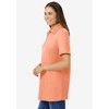 Woman Within Plus Size Perfect Short-Sleeve Polo Shirt - 4 of 4