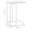vidaXL Side Table Black Engineered wood, iron Medium Durable - 4 of 4