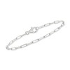 Ross-Simons Tri-Colored Sterling Silver Jewelry Set: 3 Paper Clip Link Bracelets - 4 of 4