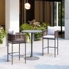 Zuo Palm Paradise Barstool Gray - 2 of 4