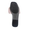 Roxoni Women’s Ruched Fabric Slide Sandals Open Toe Flat Sandals with Heel Cushion - 4 of 4