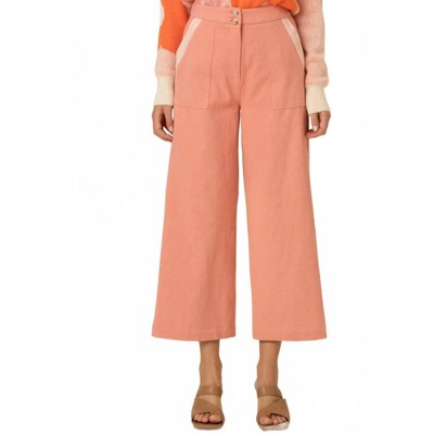 Women's Two-tone Woven Pants - FRNCH