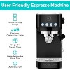 CASABREWS 3700Essential Stainless Steel Compact Espresso Machine: 20-Bar, Milk Frother, Volume Control - 4 of 4