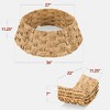 Best Choice Products 36in Basket Woven Hyacinth Christmas Tree Collar, Tree Skirt Accessory w/ Cord Cut-Out - 2 of 4