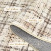 Nasitip Washable Rug-Modern Plaid Area Rug Non Slip Soft Rugs-Low Pile Foldable Floor Cover Accent Carpet - 3 of 4