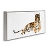 Stupell Industries Tiger Resting Orange Ink Watercolor, 30" x 13" - 3 of 4