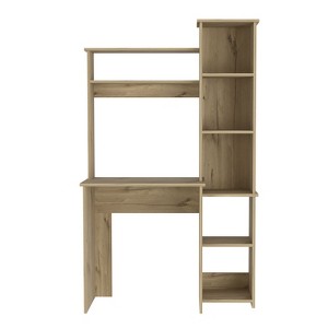 NicBex 38.7 Inch Computer Home Office Desk with 2 Superior Shelves and 5 Cubbies - 1 of 4