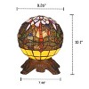 Chloe Lighting Demoiselle Mosaic 1 Light Dark Bronze Accent Lamp 8" Wide - 4 of 4