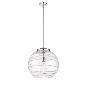 Athens Deco Swirl - 1 Light Pendant In Industrial Style-17.13 Inches Tall and 15.75 Inches Wide - 1 of 1