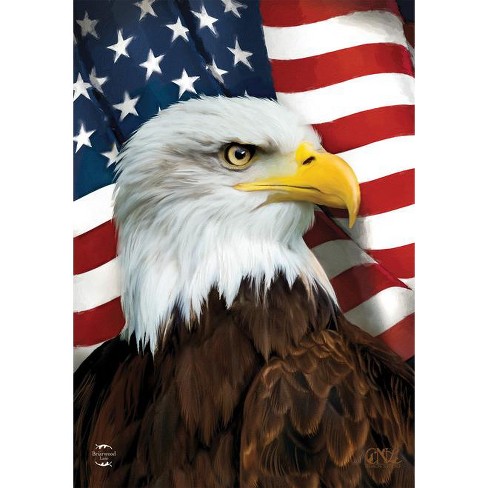 American Eagle Patriotic House Flag Usa 28 X 40 Briarwood Lane