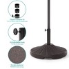 Sonkuki HDPE 90LBS Patio Round Market Umbrella Base Filled With Sand or Water, Dark Brown - 3 of 4