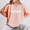 Simply Sage Market Women's Lightweight Garment Dyed Graphic Sweatshirt Be Mine Cursive Heart - 2 of 4