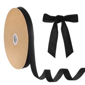 Unique Bargains Velvet Single Side Christmas Vintage Ribbon 1 Pc - 1 of 4