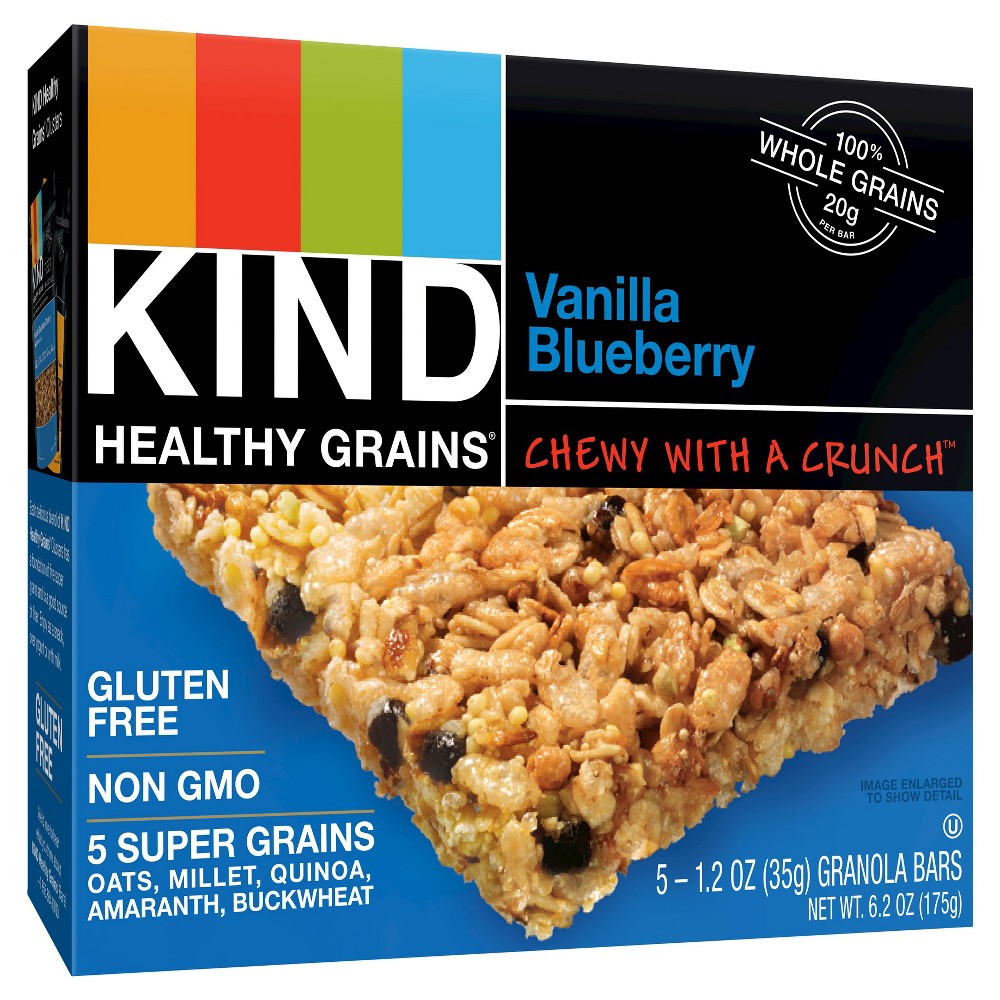 UPC 602652184048 product image for KIND Healthy Grains Vanilla Blueberry, Gluten Free Granola Bars - 5ct | upcitemdb.com