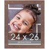 PosterPalooza | Shabby Chic Brown Picture Frame - UV Acrylic, Foam Board Backing, Hanging Hardware - 2 of 4