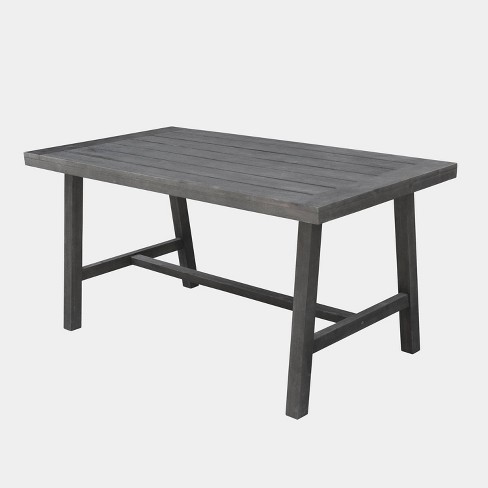 Malibu Outdoor Patio Picnic Dining Table Gray Vifah Target