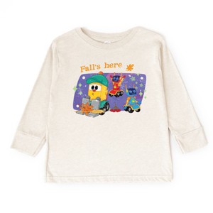 Leo the Truck Fall's Here - Kids Toddler Long Sleeve Graphic Tee - 1 of 3