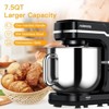 Stand Mixer, 7.5 Qt. 660W 10-Speed Electric Kitchen Mixer with Dishwasher-Safe Dough Hooks, Beaters, Wire Whip & S plash Guard for Most Home Cooks - 3 of 4