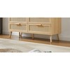 ACEPANO 47.2 in. W 6-Drawer Double Dresser with Rattan-Woven Wooden Drawers for Living Room & Entryway-Natural - 3 of 4