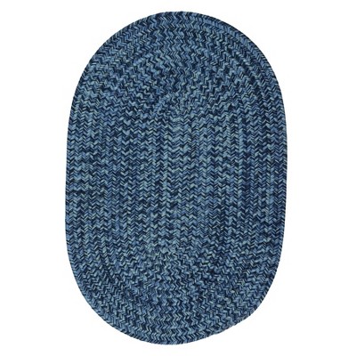 Colonial Mills Flibustier Bright - Blue 2x7 Runner (Oval) Rug Indoor/Outdoor 100% Polypropylene