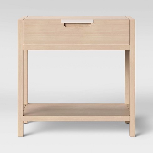 Porto Nightstand With Drawer Bleached Wood Project 62 Target