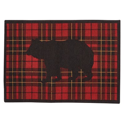 2'x3' Rectangle Indoor and Outdoor Area Rug Red - Park Designs