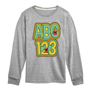 Boys' - Sesame Street - Elmo Abc Long Sleeve Graphic T-Shirt - 1 of 3