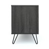 GDFStudio Corona 71" Mid Century Modern TV Stand with Hairpin Legs, Grey Oak/Black - 4 of 4