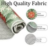 Modern Washable Area Rug, Soft Floral Floor Cover with Non Slip Backing, Low Pile Stain Resistant Floor Carpet for Living Room - 3 of 4
