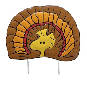 Peanuts Woodstock/turkey Pumpkin Press-In 8 Inch High Icon - 1 of 2