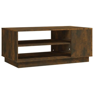 vidaXL Coffee Table Smoked Oak 40.2"x21.7"x21.7"